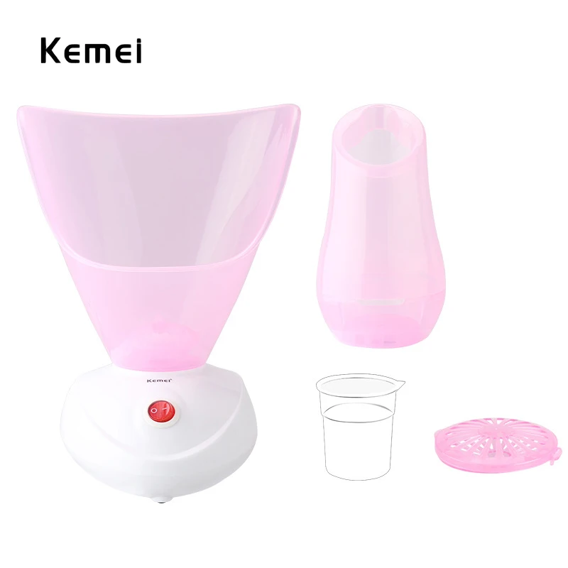 Kemei KM-6068 штепсельная вилка европейского стандарта уход за кожей лица паровое устройство Электрический Уход лицом тепловой опрыскиватель инструменты для ухода увлажняющий косметический
