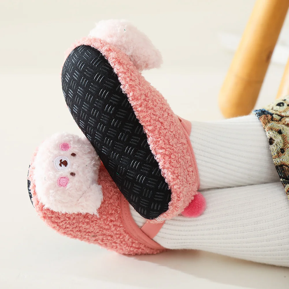 Factory Spot Straight Hair Plus Velvet Thick Baby Toddler Shoes Socks