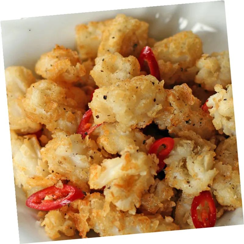 Shandong Ocean Village Food Factory Direct Price Squid Crumbed Pineapple Cut Breaded Calamari Pineapple Cut For Breakfast