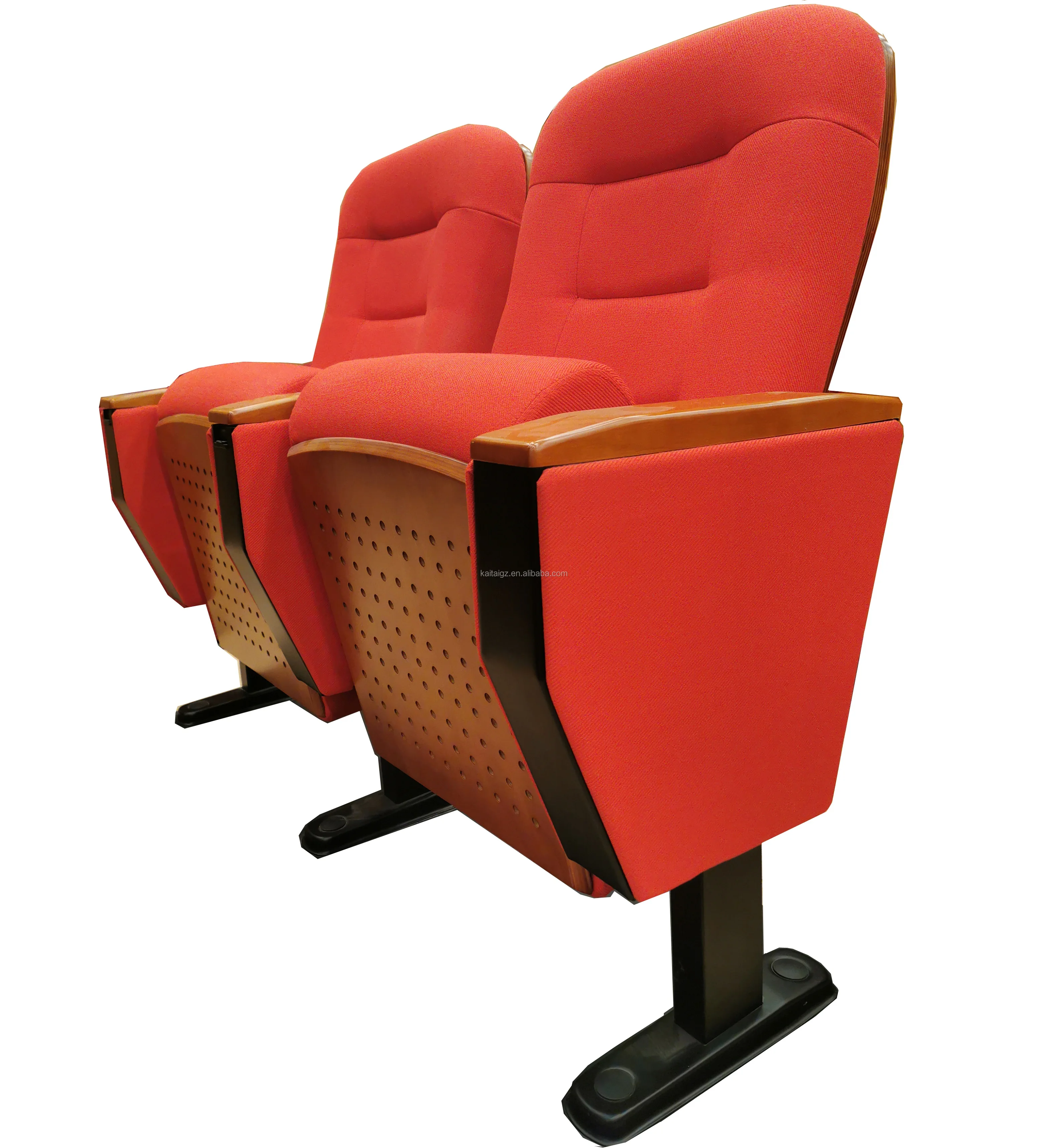 KT-636 standard size retractable auditorium seating price padded church chairs cover fabric