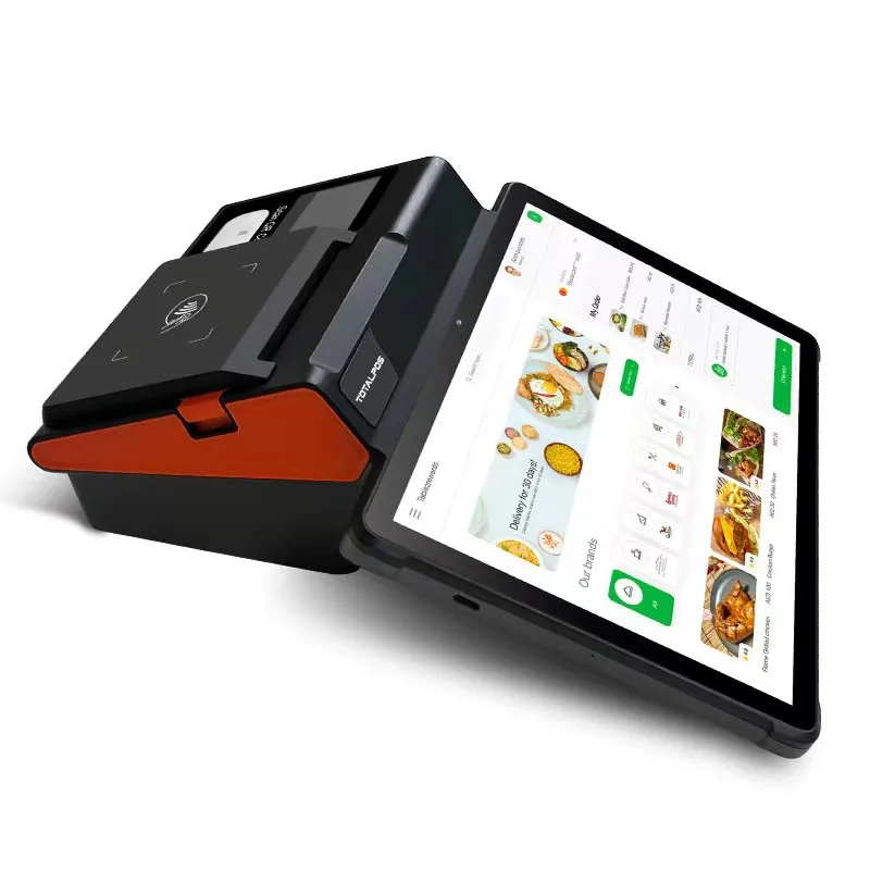 TOTALPOS NB11 оптовая продажа настольная розничная оборудование 4G смарт-система оплаты Nfc с двумя экранами системы Android Pos