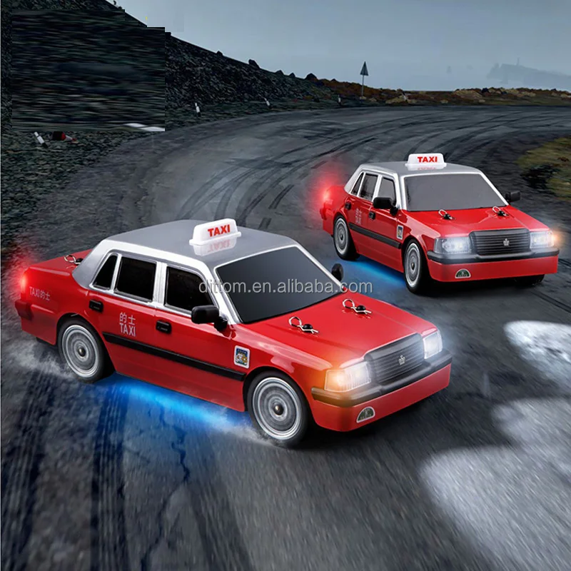 1/16 MN-38 2.4G RC Drift HK Taxi Car 4CH 20Km/h Taxi Simulation Model Car With Lights