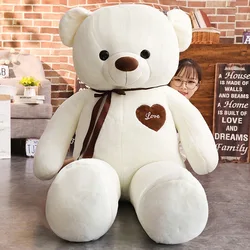 COMEMOIR Big Size 120cm 140 cm hugging large Teddy Bear with Bowknot Plush Toy stuffed gift Home Decoration Soft Toy