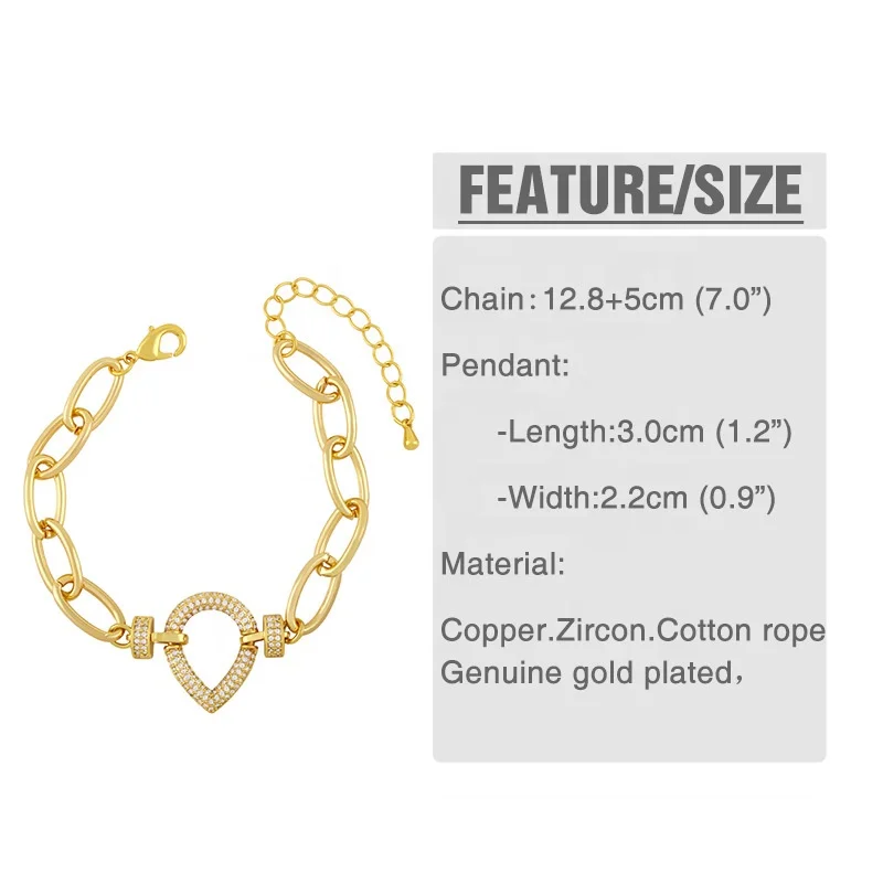  2021 Fashion Jewelry Butterfly Bracelet 18K Gold Plated Round and Star For