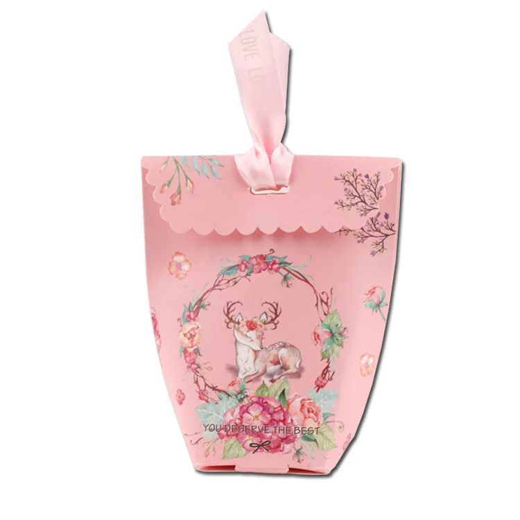 Wedding candy gift paper box,Sweet flower-shaped party baby-shower wedding/christmas favors candy box