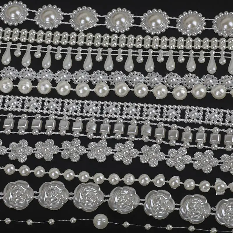 2022 Hot Sale Wedding All types of design ABS Pearls Faux Crystal Beads