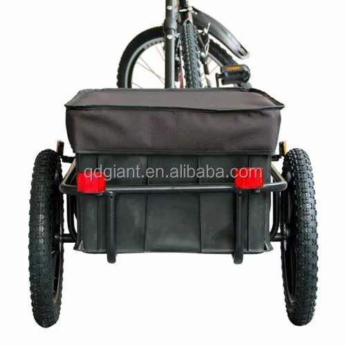 TC3003 Outdoor Bicycle Cargo Bike Tent Trailer Bike Trailer with Removable Transportation Box and Cover