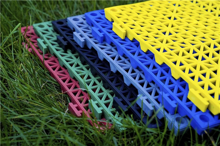 New Style Plastic Beautiful Floor Tiles Interlocking Drainage For Car Wash Shop