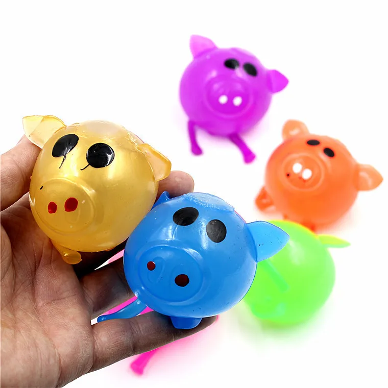 Creative Gift Venting Water balloons Wholesale Pig Head Stress Relief Trick Fidget Novelty Toy Cute Relief Toy