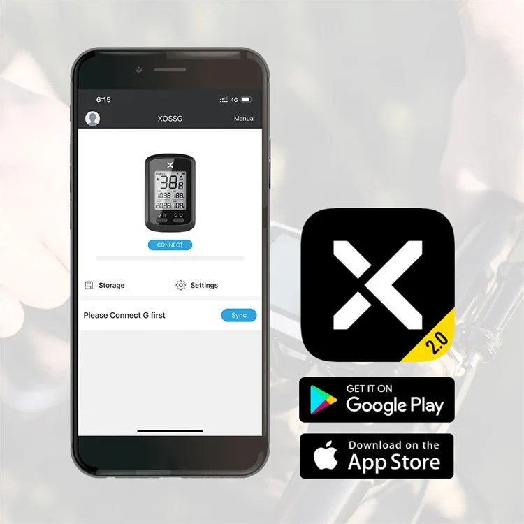 Xoss G + Автомобильный велосипедный секундомер
