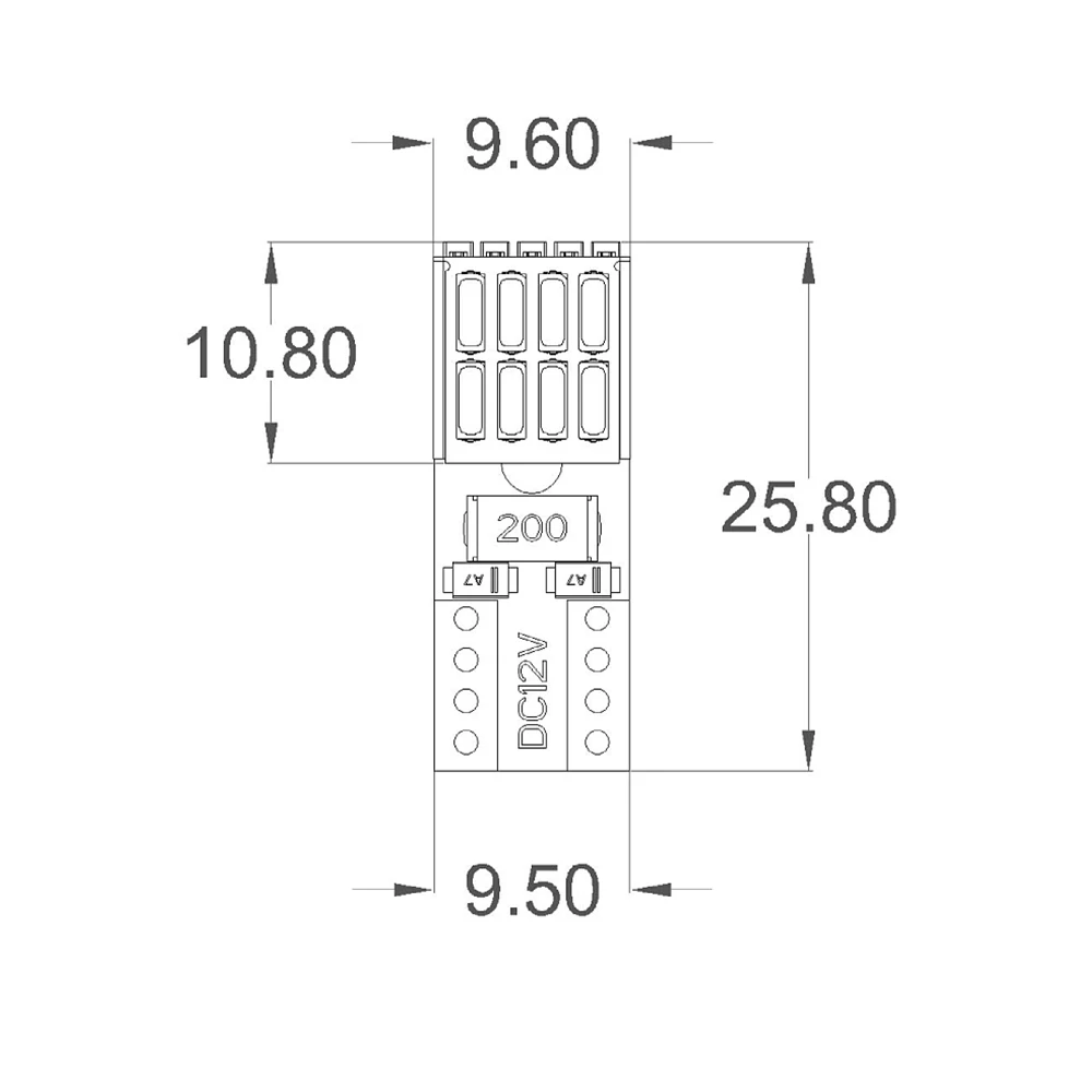 Auto 194 LED Bulb CANBUS Error Free 168 2825 W5W T10 LED Bulbs 4014 LED Chips Car Dome Map Door Courtesy Trunk Parking Lights
