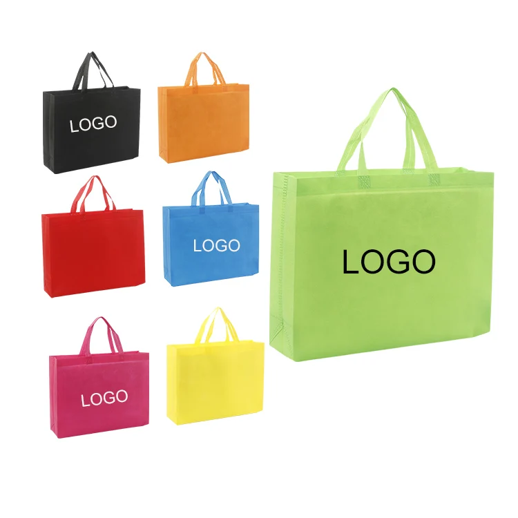 New Arrival Handle Bag Laminated Non-Woven Fabric With Custom Logo Reusable For Shopping Grocery Shoes Packaging