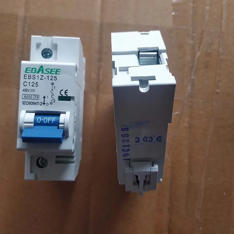 dc solar energy system 1 2 3 4 poles 2 pole dc 500V 800V1000v 63 125A amp dc mcb