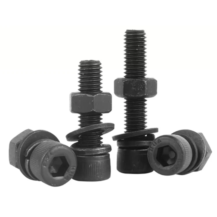High Precision DIN965 M2 M3 M4 SS 304 316 Stainless Steel black oxide carbon steel countersunk flat head hex bolt screw