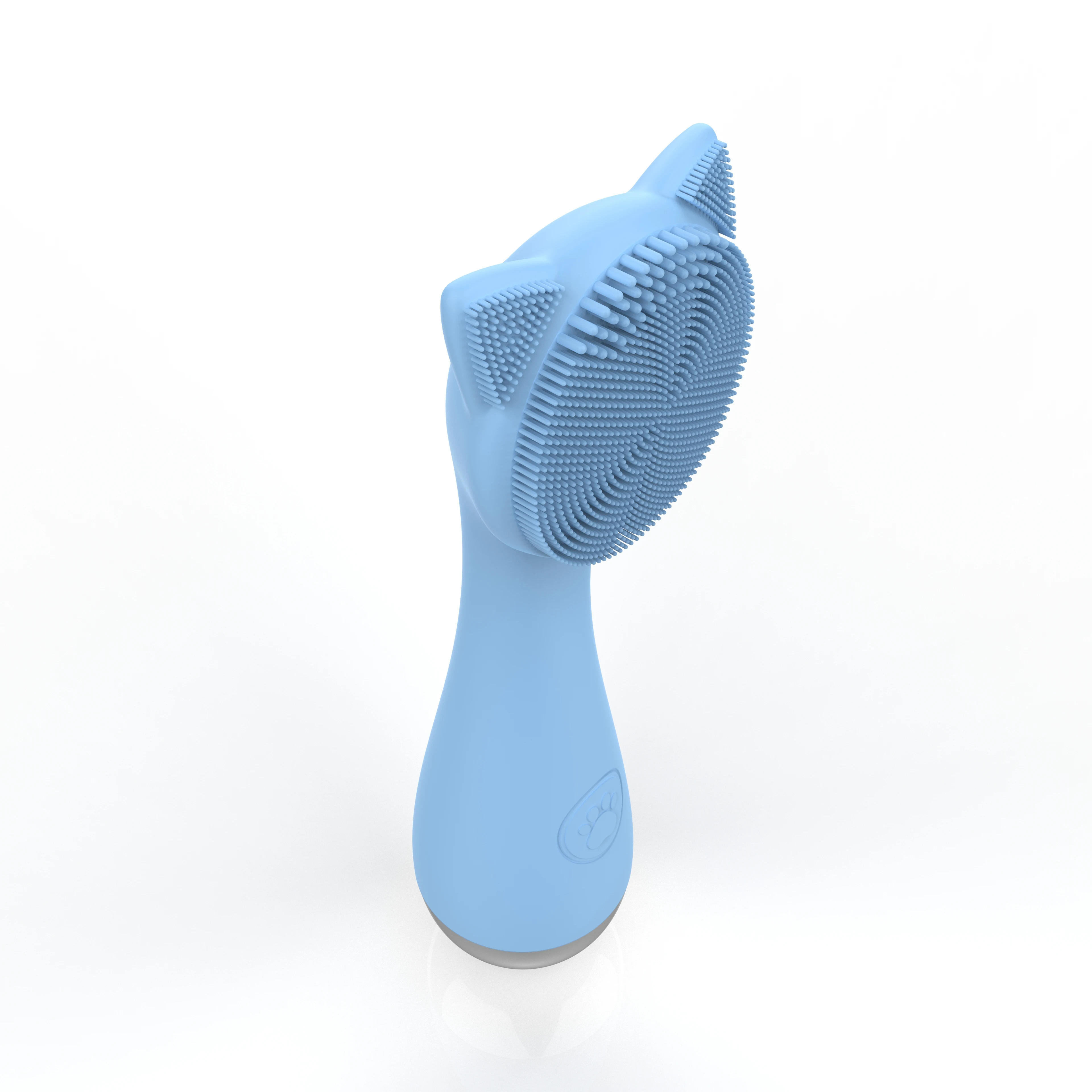 Wholesale Facial Cleansing Brush Cat Claw Shape Waterproof Exfoliating Heating Silicone Facial Brush Deep Cleansing