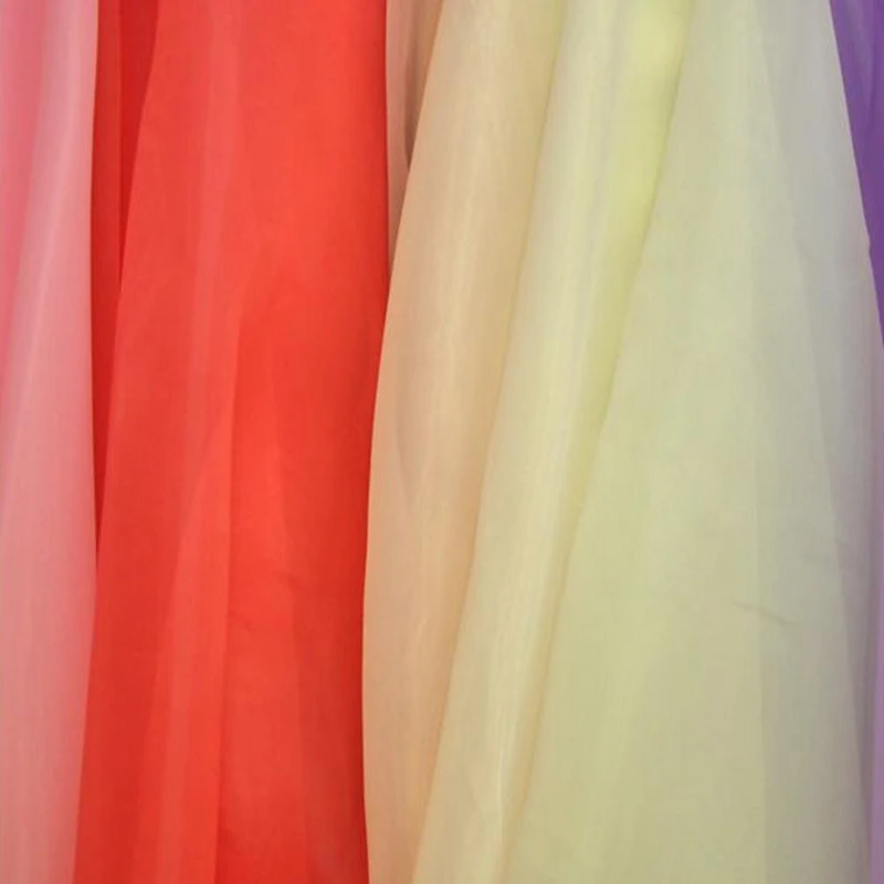 high quality various color nylon Organza for wedding dress