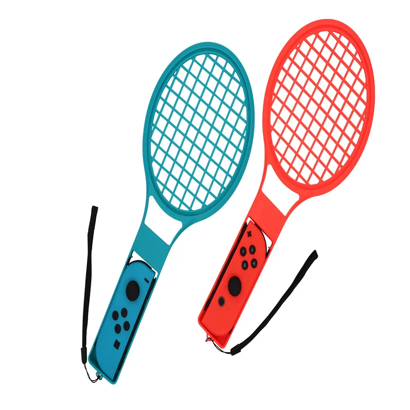 YLW Latest Private Wholesale Twin Pack Joy-con Controller Hand Grip Holder Tennis Rackets For NintendoSwitch Games Accessories