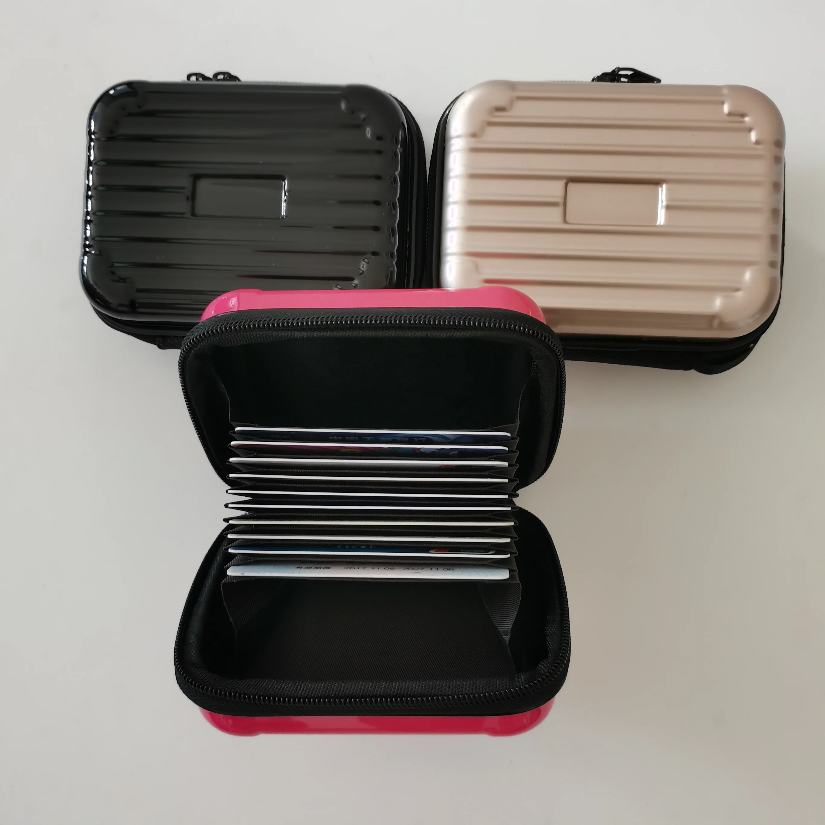 Business Card Holder Case Gift ABS PC ID Hardshell big Capacity  Purse Name Credit Card Holder