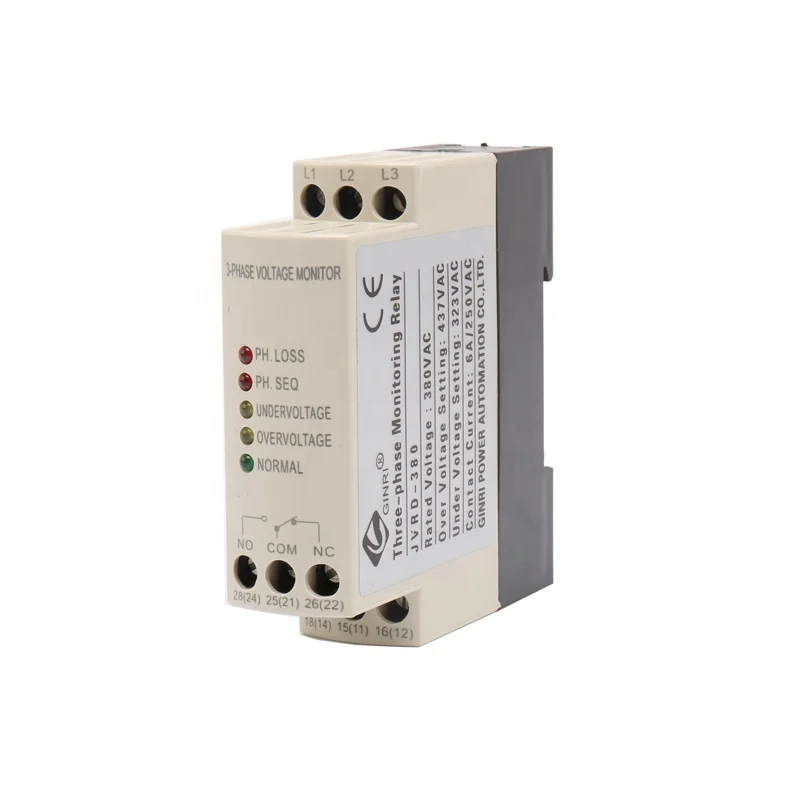 JVRD-380 undervoltage and overvoltage protection relay 220VAC with LED light adjustable voltage
