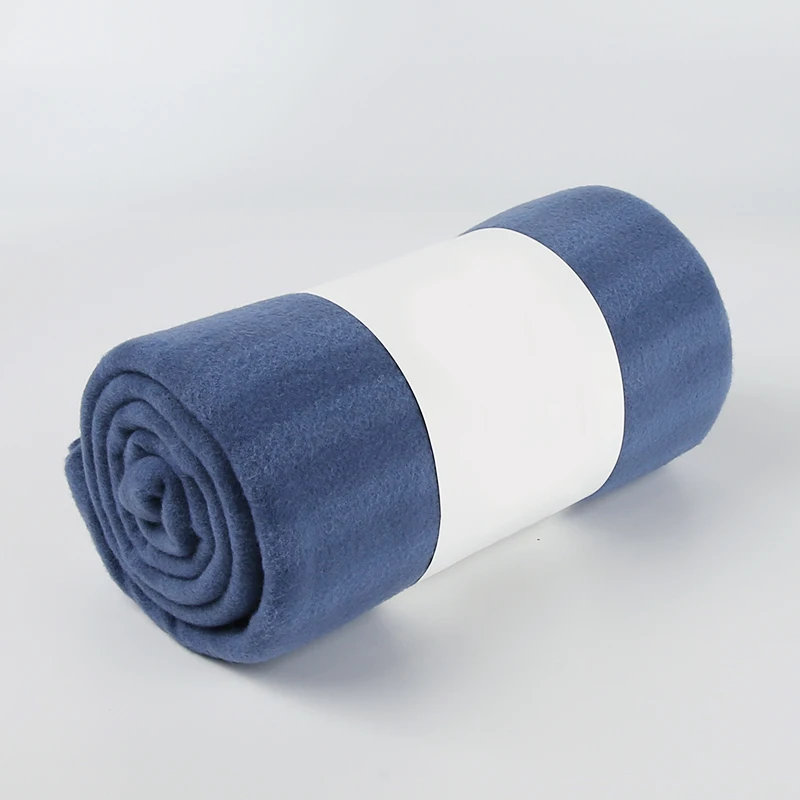 Wholesale customized 100% polyester double Brushed fleece warn comfort super soft sofa knitted throw blanket for