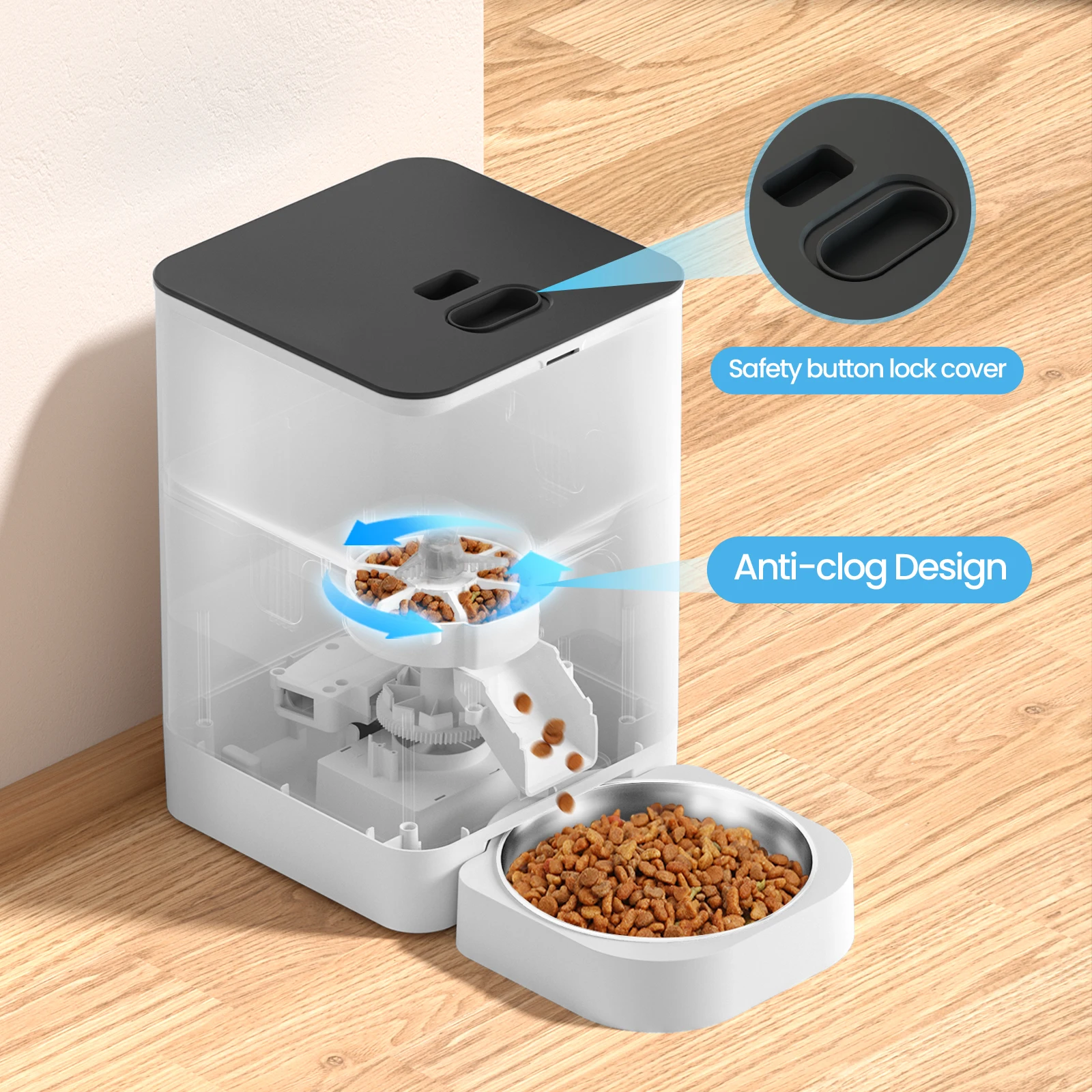 Smart Automatic Pet Feeder with 4L Capacity Pet Products Dog Cat Automatic Feeder Smart Feeder