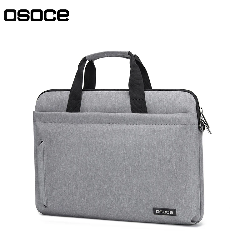 OSOCE B68 oem odm custom wholesale lightweight portable waterproof polyester travel 15.6 inch laptop briefcase bag for men women