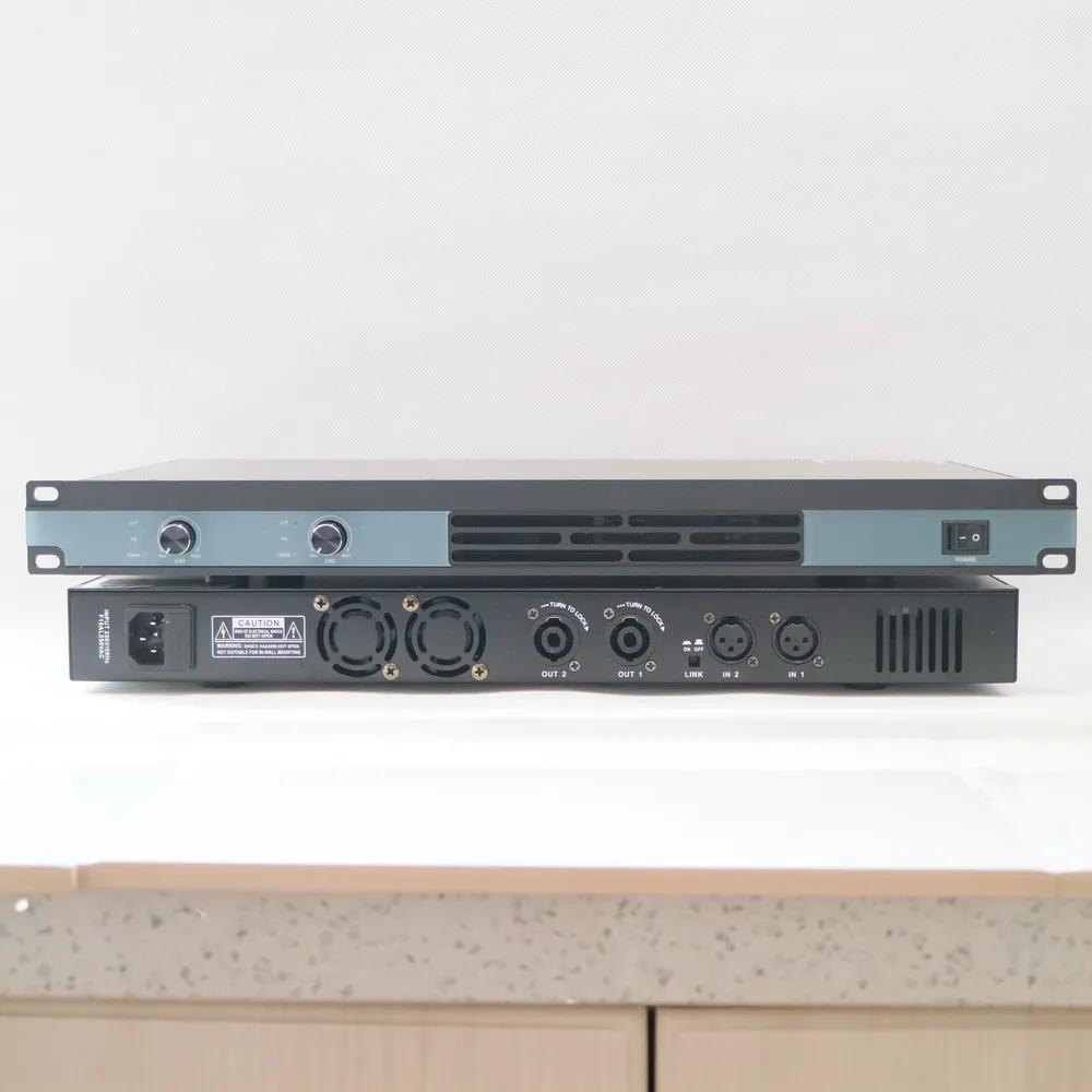 Pro 2600W PEAK 2 Channel Digital Power Amplifier 2 x 650W Output High Power AMP 1U 19 Inch Design