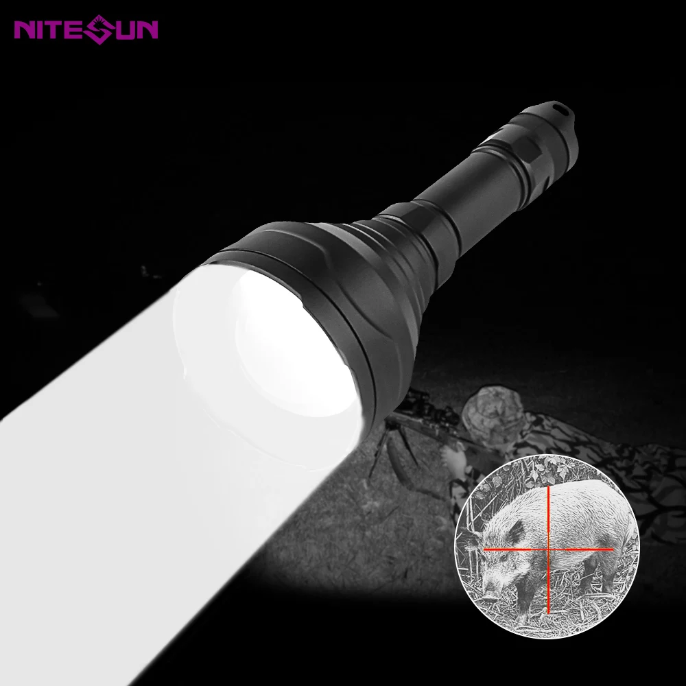 Nitesun HT12 900 м масштабируемый белый 1095 люмен светодиодный фонарь для охоты на