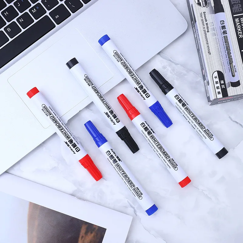Eco-friendly Dry Erase Large Quantity White Board Pen For School&office Functional Waterproof Whiteboard Marker Pen Set