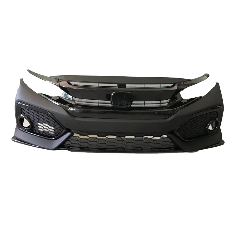 Car PP Body kits for Civic 2016-2020 Update SI Front Facelift Front and Rear Bumper Guard