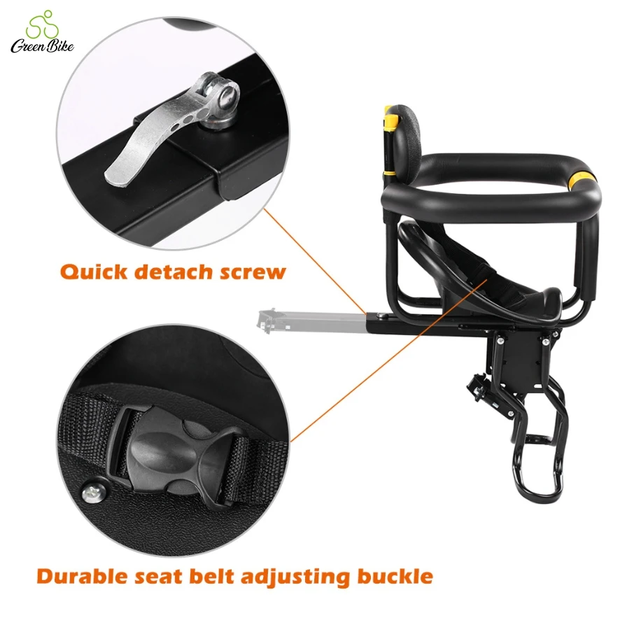 Baby Kids Bike Seat Safety Stable Comfortable Cycling Front Tube Mountain Bicycle Child Seat For Sale