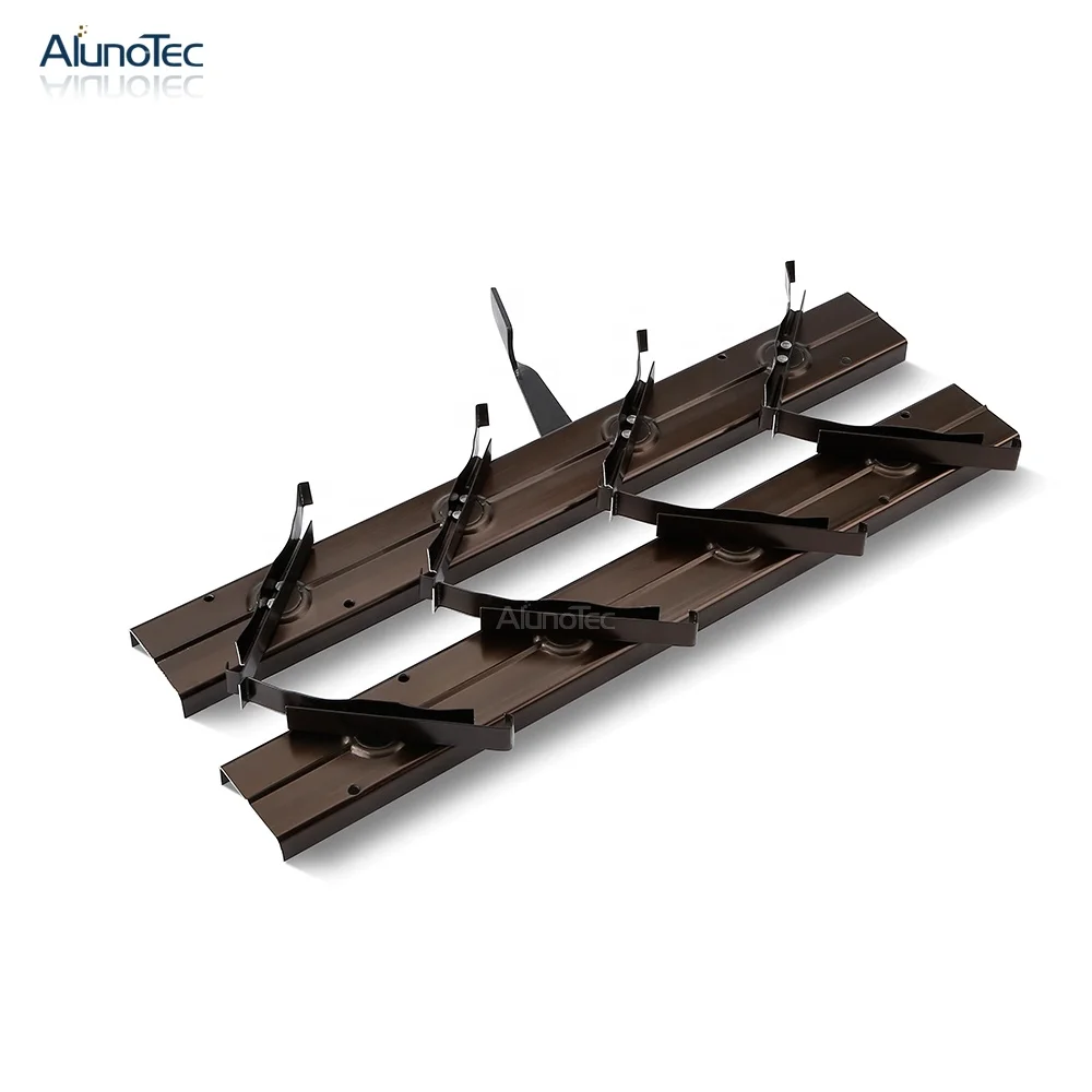 AlunoTec Популярные погодостойкие алюминиевые наружные жалюзи затвора Жалюзи Оконная Рама лезвия жалюзи рамки
