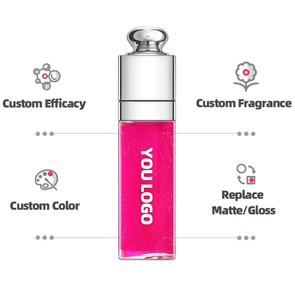 Lip Oil Lipgloss Tint Plumping 3ml Clear Gloss Light Line Long Lasting Lip Balm Liquid Lipstick