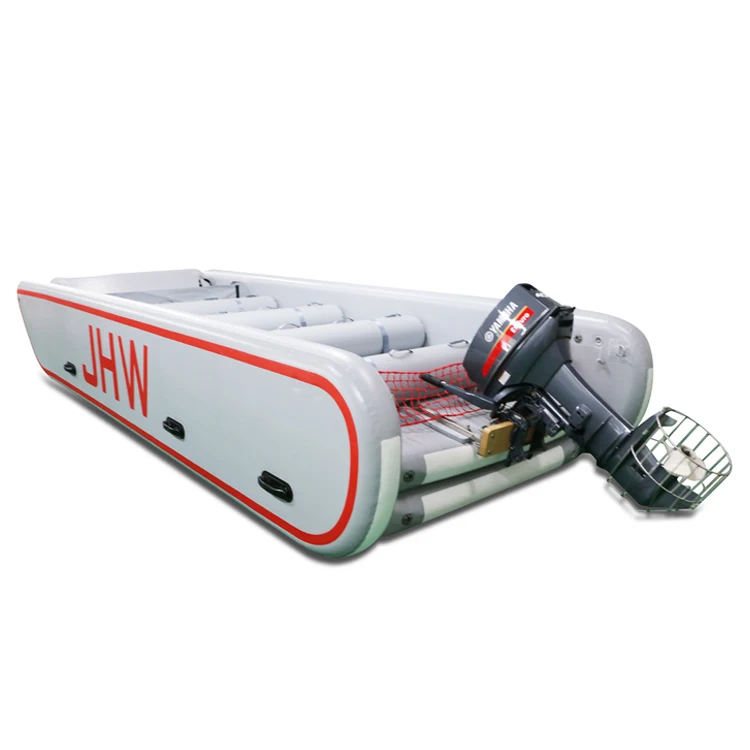 JHW 6-meter long large inflatable transport ship made in china Shenzhen factory large rubber rescue transport boat