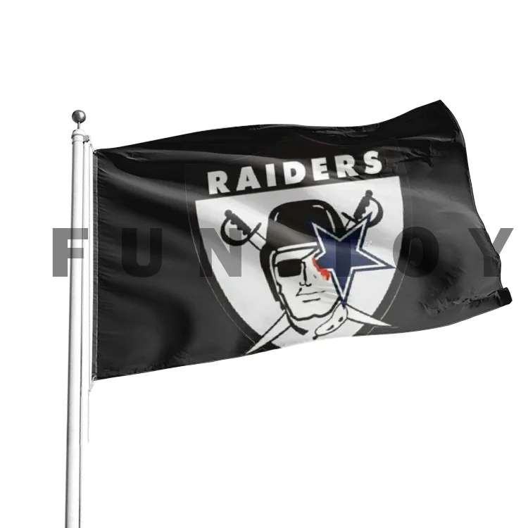 Top professional custom flag manufacturer 90*150cm Oakland las vegas Raiders flag