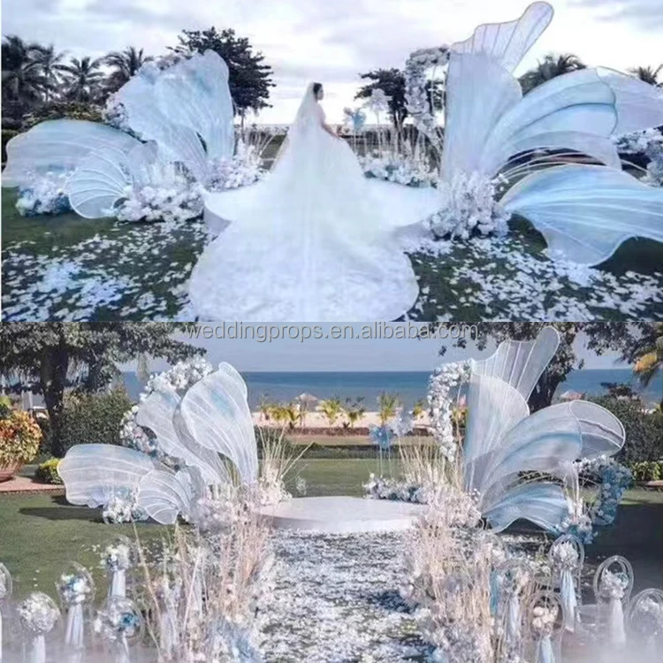 New Arrivals Avenue Of Stars Romantic Iron Acrylic Arched Portal Outside Lawn Road Lead Lights Decoration Events Wedding