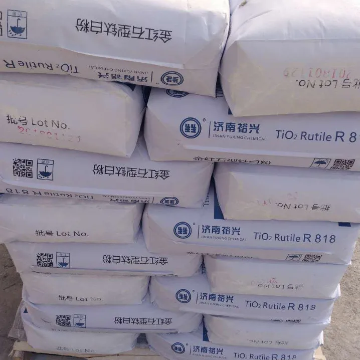 Yuxing titanium dioxide rutile R818 plastic rubber tio2 powder coating paint CAS13463-67-7