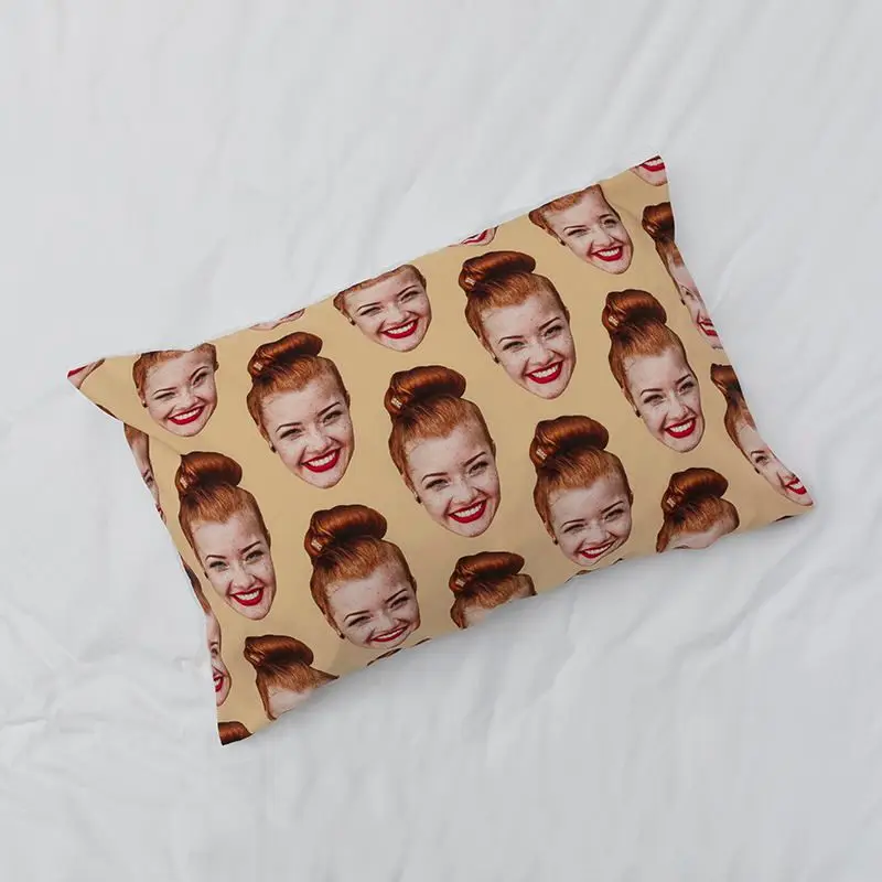 High Quality 100% Cotton Custom Printed Personalized DIY Pillow Case with Logo Pattern