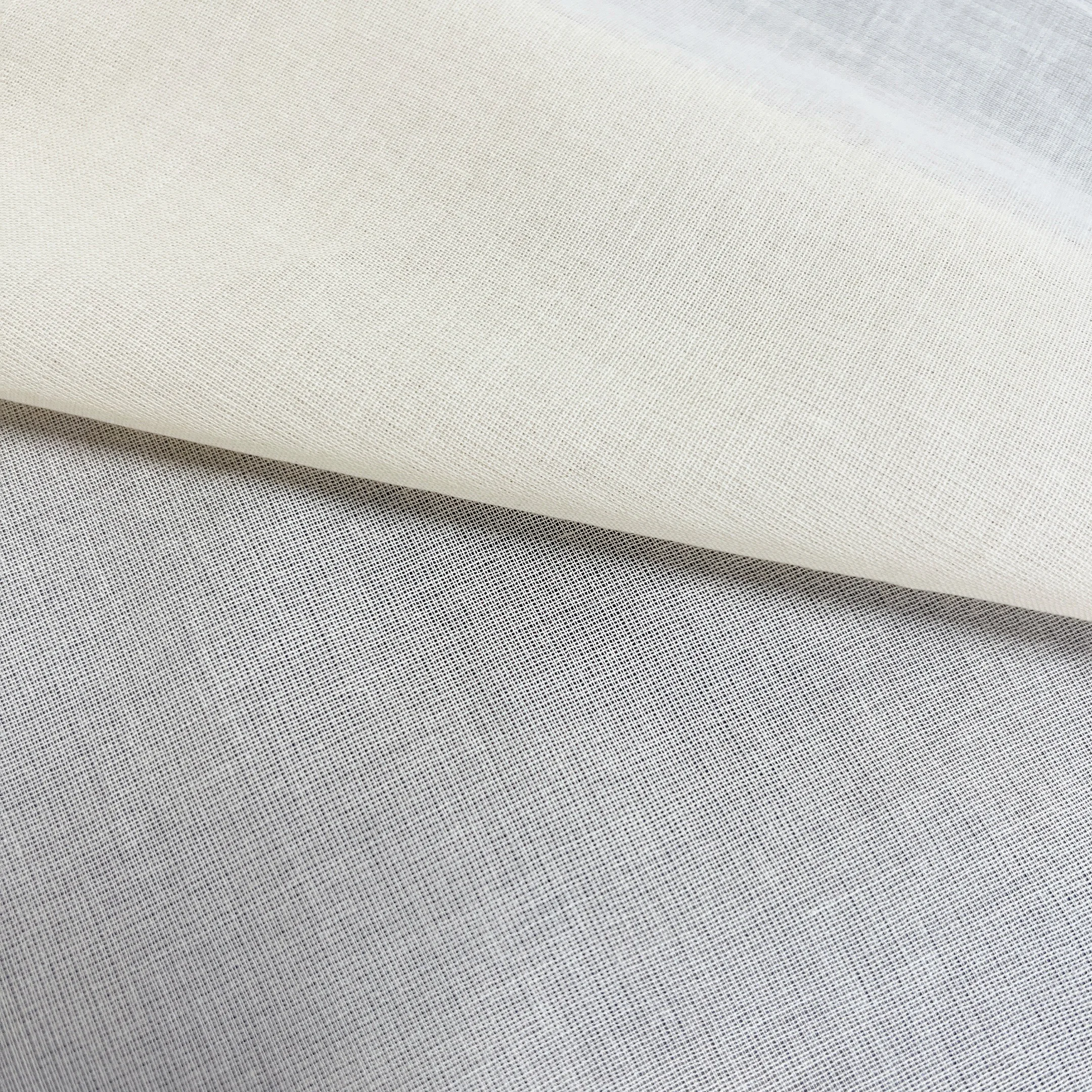 Solid Tulle Plain Dyed 60GSM 100%Cotton Gauze Fabric For Clothes