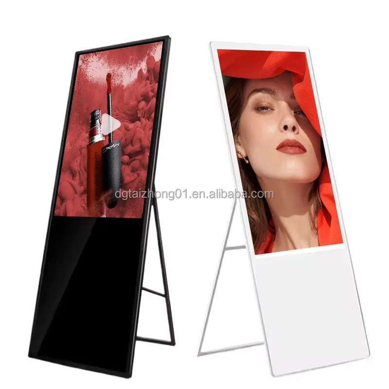 Teasung 43/49/55 Lcd Indoor Android Video Totem Smart Tv Poster 4k Advertising Screen Digital Signage And Displays Monitor