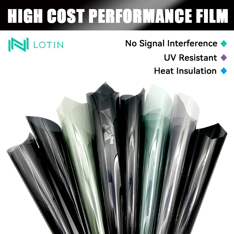 2ply Car Film Window Solar UV Rejection Cheap polarized 5% 20% 35% 70% VLT Roll for for Car Sun Control and Privacy