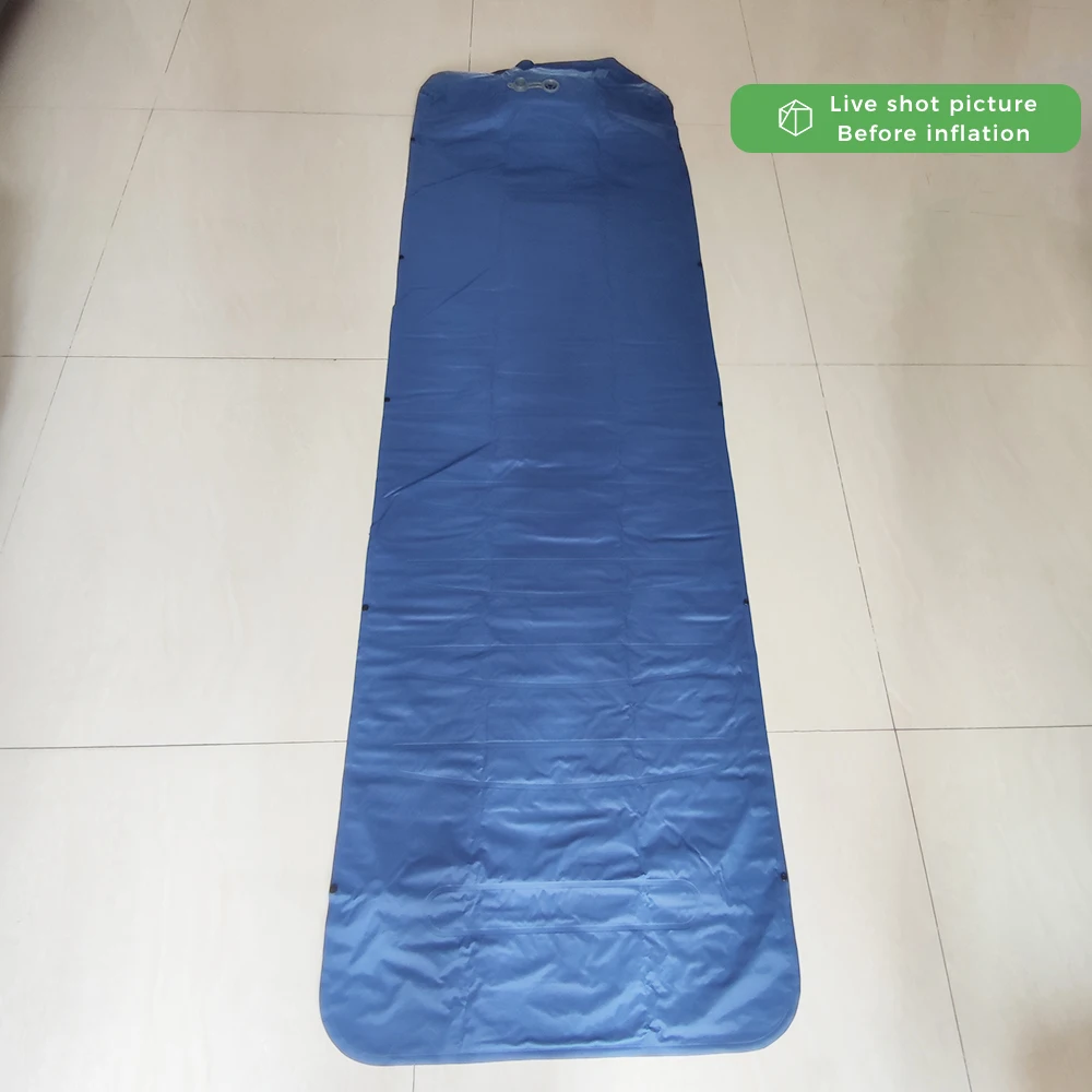 Sleeping Pad Camping Inflatable Foot Press Ultralight Extra Thick Camping Folding Sleeping Mat with Built-In Pump