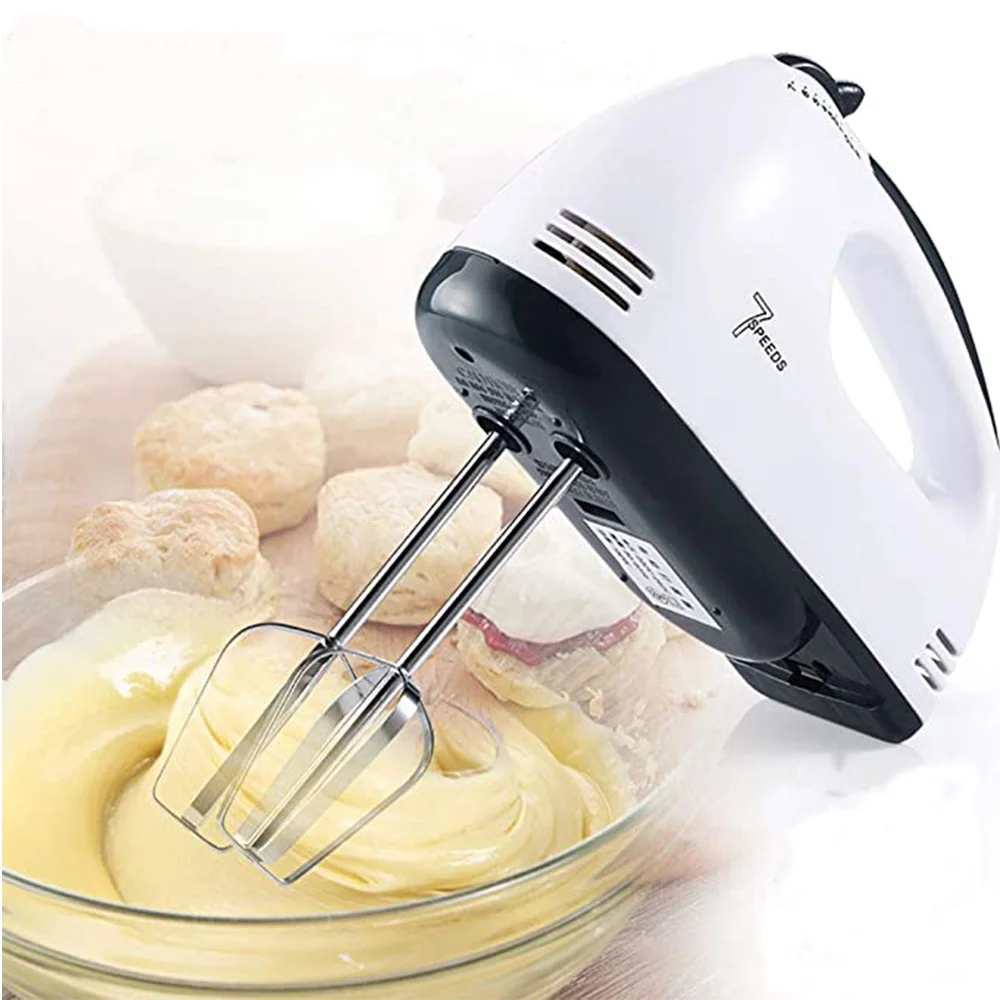 220V 100W 7 Speed Home Kitchen Egg Beater whisk Batter Flour Bread Dough Electric Hand Mixer