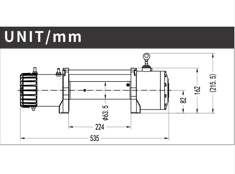  12v лебедка 12000 фунтов синтетическая веревка 4wd прицеп