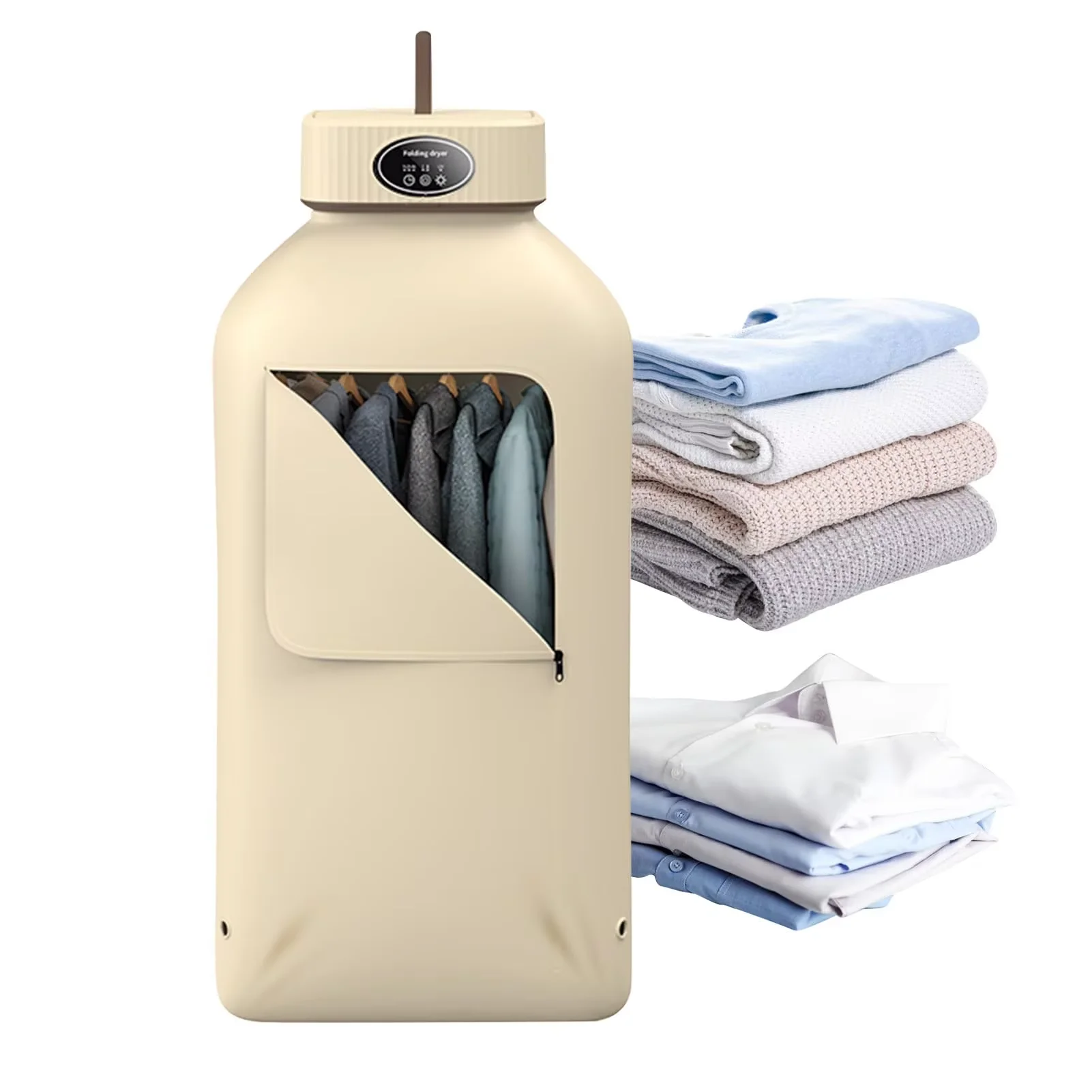 New design Smart Hot Air mini Electric portable Airer UV Light hanging 5kg Compact folding clothes dryer machine for laundry