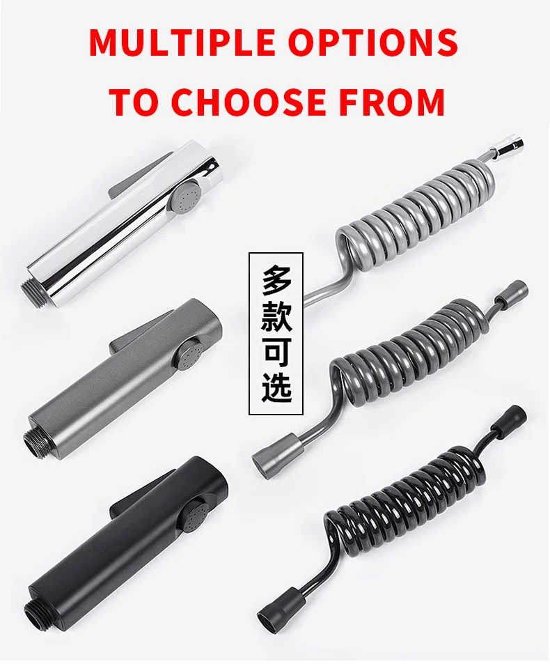 1.5m Telephone Line Shower Hose PU Bathroom Spring Flexible for Water Plumbing Toilet Bidet Sprayer Bathroom Accessories