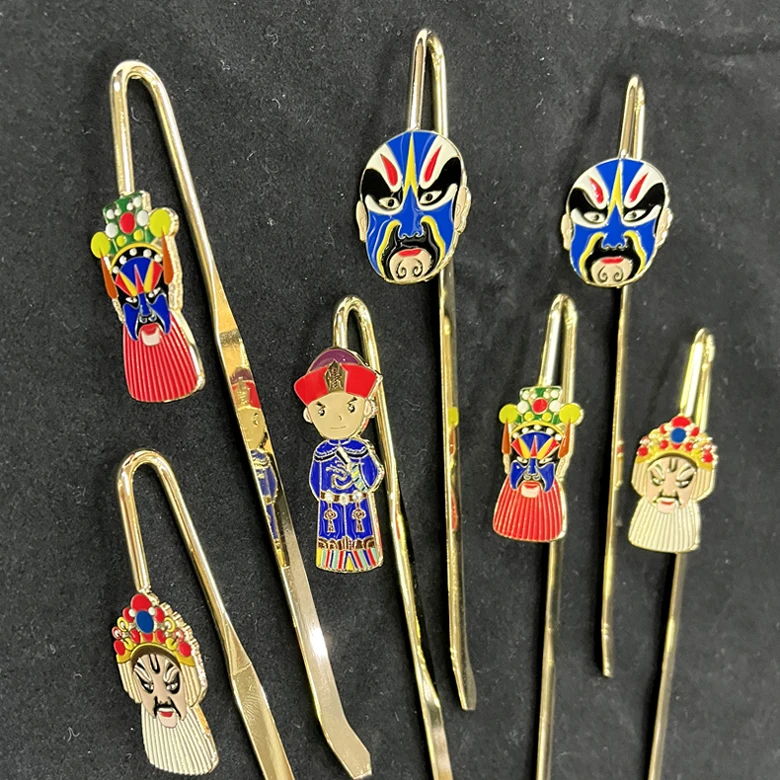 Персонализированная металлическая Позолоченная серебряная Закладка, эмалированная книжная папка, крючок, книжные маркеры, креативные канцелярские принадлежности