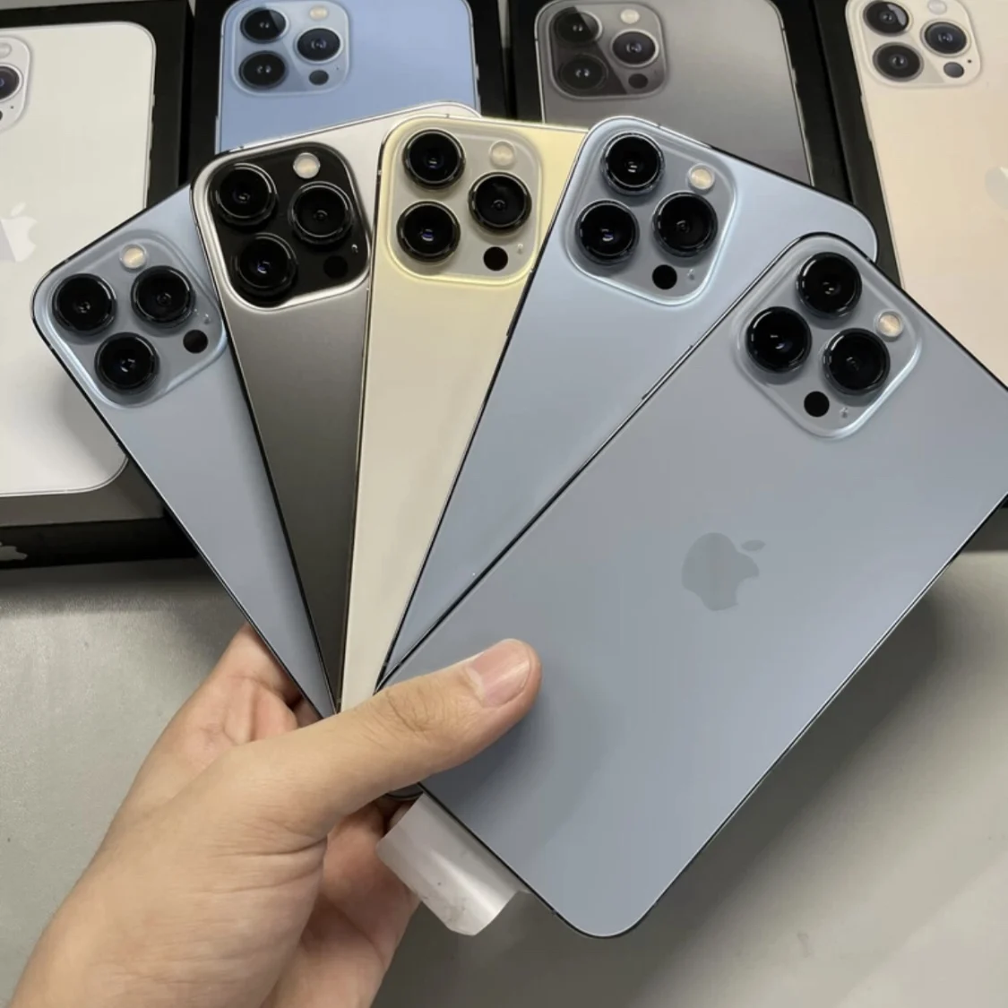 Оригинальный iPhone 13pro 13proMax разблокированные б/у телефоны 5G 128/256/512 ГБ для мобильных телефонов смартфонов 13 13mini