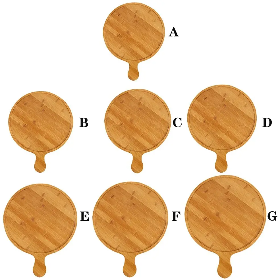 Pizza Stone With Bamboo Wood Pizza Peel For Grill Set of 2 Pizza Tool Bamboo cutting Board