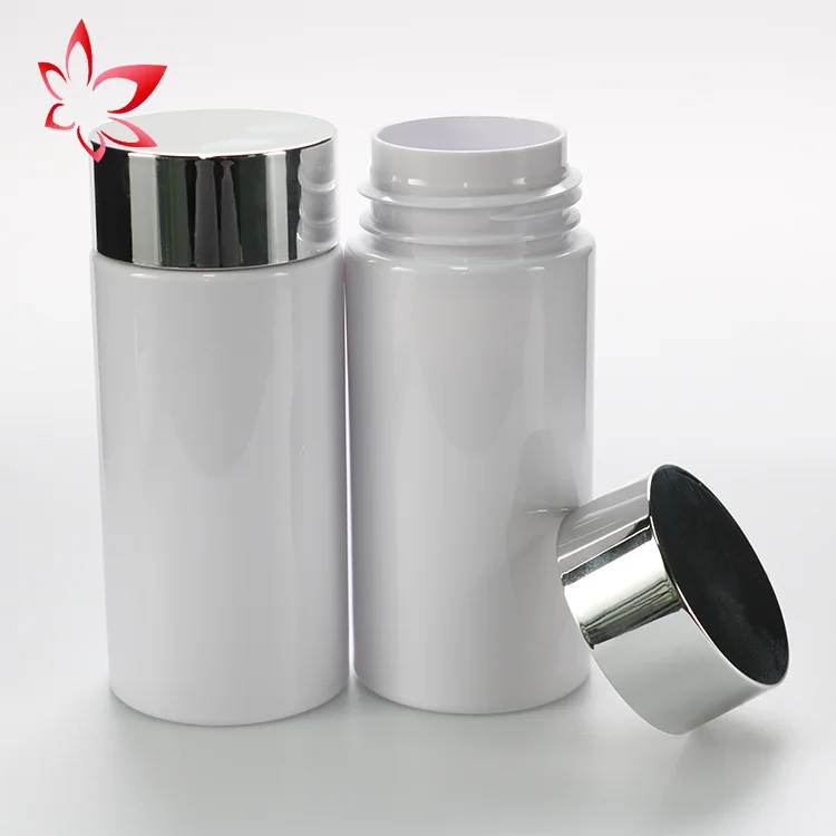 Julung Hotsale 250cc Pet White Capsule Container Pill Bottle Plastic Bottle With Tamper Proof lid